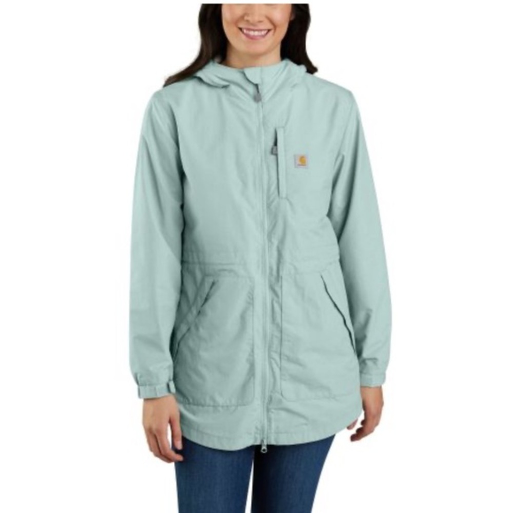 Carhartt Light Mint Zip-Front Rockford Coat Woman’s size S